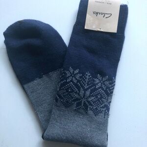 Clarks Men's Socks in Dark Blue and Gray